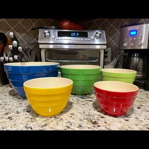 Crate & Barrel Mixing Bowls - set of 5
